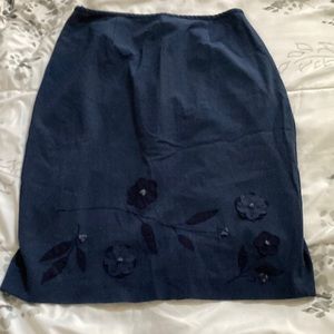 Josephine Chause blue skirt with flowers